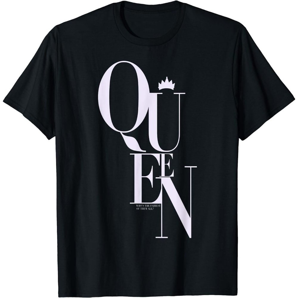 Disney Big & Tall Snow White Evil Queen Quote Graphic T-Shirt Black 3XLT